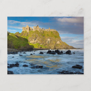 Cartão Postal Castelo Costal Dunluce, Irlanda