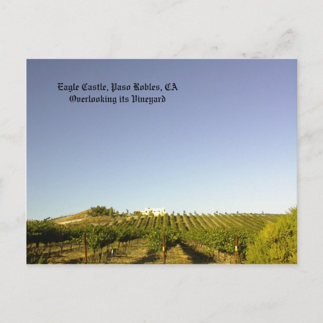 Cartão postal: Castelo da Águia com vista para a s (Frente)