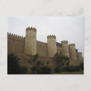 Cartão Postal Castelo de Aljaferia, Saragoça, Espanha