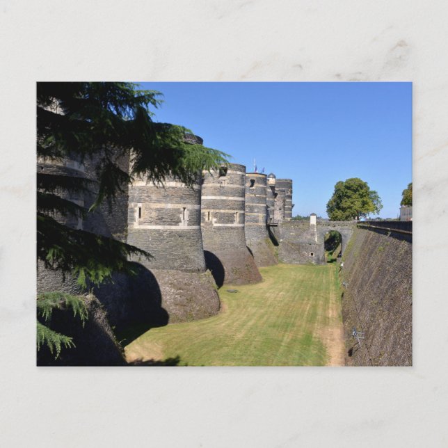 Cartão Postal Castelo de Angers, França (Frente)