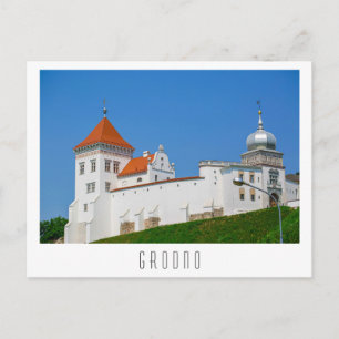 Cartão Postal Castelo de Arquitetura da Cidade de Belarus Grodno