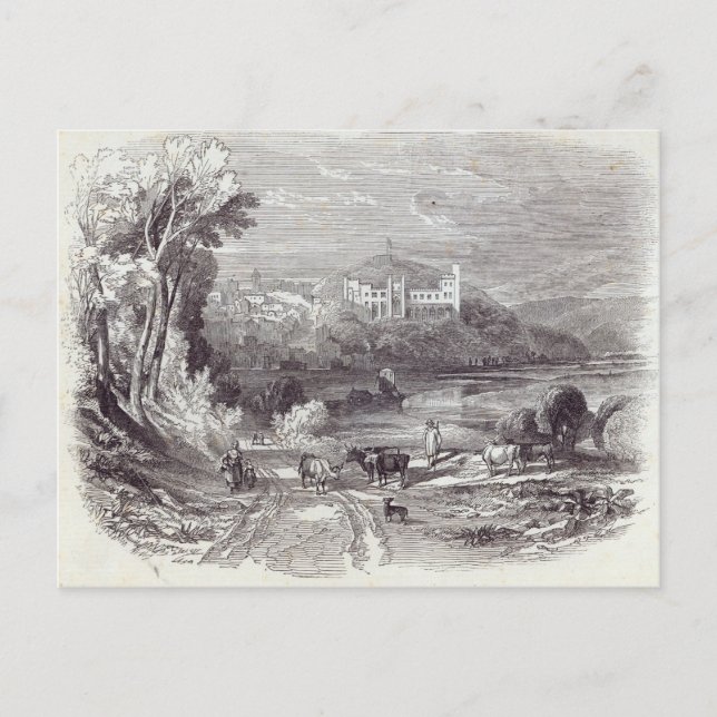 Cartão Postal Castelo de Arundel e Cidade (Frente)