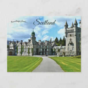 Cartão Postal Castelo de Balmoral em Aberdeenshire Escócia
