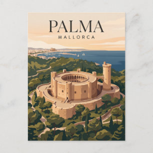 Cartão Postal Castelo de Bellver Espanha
