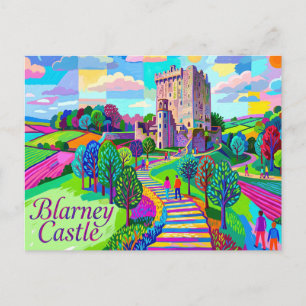 Cartão Postal Castelo de Blarney Irlanda