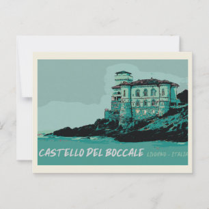 Cartão Postal Castelo de Boccale, Marco Costeiro da Toscana, Itá