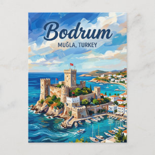 Cartão Postal Castelo de Bodrum, Bodrum, Egeu