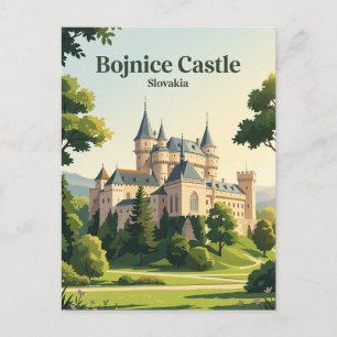 Cartão Postal Castelo de Bojnice Eslováquia