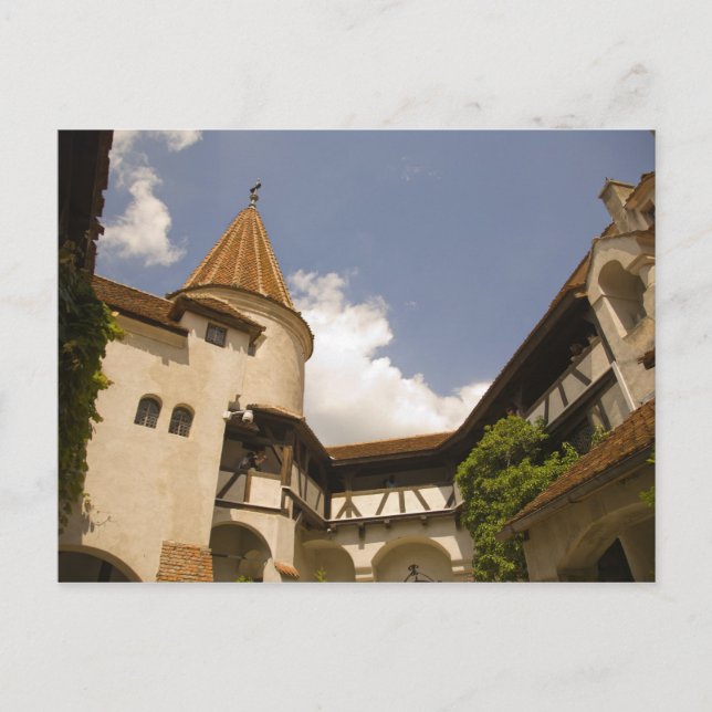 Cartão Postal Castelo de Bran do século XIII (Castelo do Drácula (Frente)