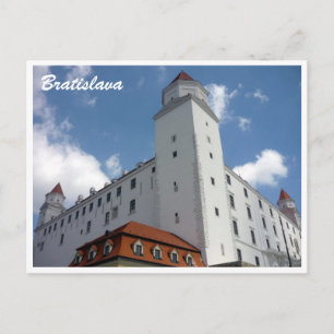 Cartão Postal castelo de bratislava eslovacquia fronteira