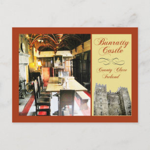Cartão Postal Castelo de Bunratty, Condado de Clare, Irlanda