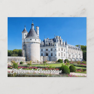 Cartão Postal Castelo de Chenonceau, França