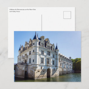 Cartão Postal Castelo de Chenonceau no Vale do Loire - França