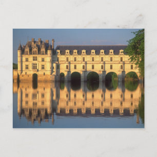 Cartão Postal Castelo de Chenonceau, Rio Cher, Loir-et-Cher,