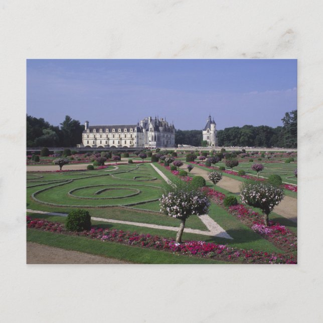 Cartão Postal Castelo de Chenonceau, Vale do Loire, (Frente)