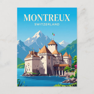Cartão Postal Castelo de Chillon Suíça