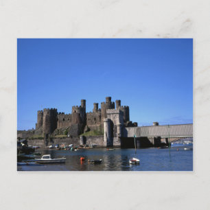 Cartão Postal Castelo de Conwy Norte do País de Gales