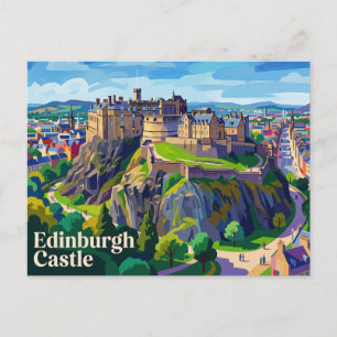 Cartão Postal Castelo de Edimburgo Escócia, Reino Unido