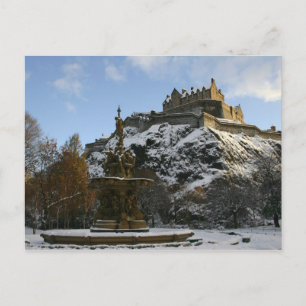 Cartão Postal Castelo de Edimburgo no inverno