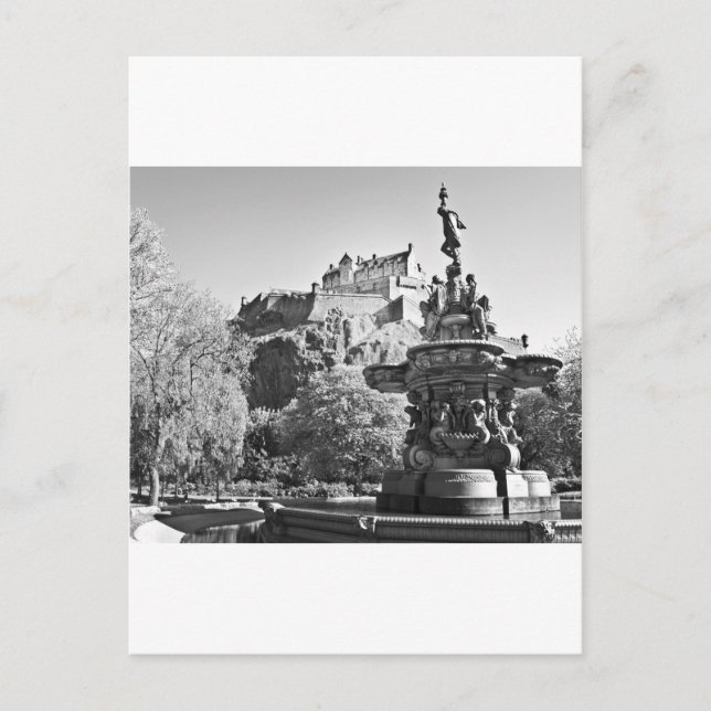 Cartão Postal Castelo de Edinburgh, Escócia (Frente)