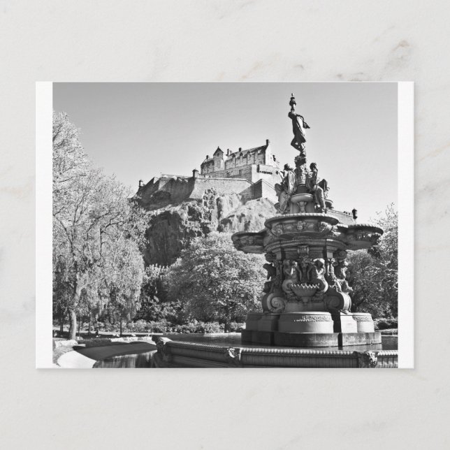 Cartão Postal Castelo de Edinburgh, Escócia (Frente)