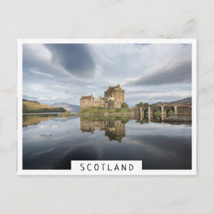 Cartão Postal Castelo de Eilean Donan com reflexo na Escócia