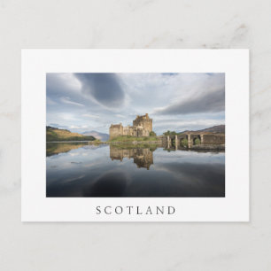 Cartão Postal Castelo de Eilean Donan com reflexo na Escócia