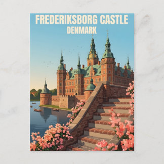Cartão Postal Castelo de Frederiksborg Dinamarca Renascença Real