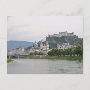 Cartão Postal Castelo de Hohensalzburg, Salzburg, Áustria