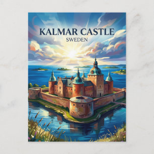 Cartão Postal Castelo de Kalmar Suécia