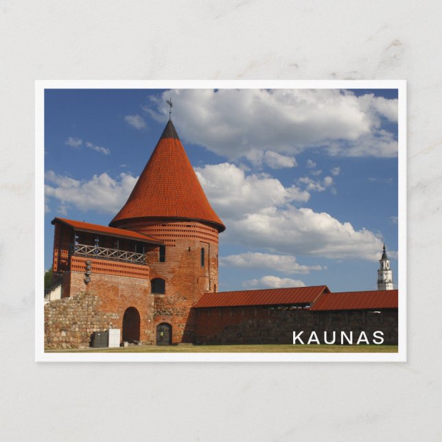 Cartão Postal Castelo de Kaunas (Frente)
