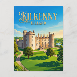 Cartão Postal Castelo de Kilkenny Irlanda