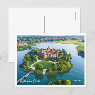 Cartão Postal Castelo de Koldinghus Dinamarca Ilustração Viagem