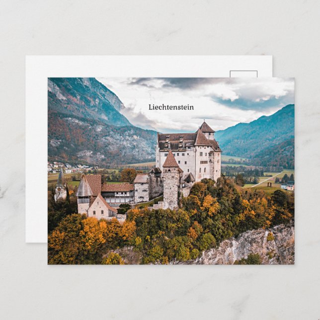 Cartão Postal Castelo de Liechtenstein (Frente/Verso)