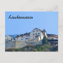 Cartão Postal Castelo de Liechtenstein em Vaduz