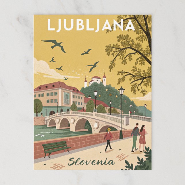 Cartão Postal Castelo de Ljubljana (Criador carregado)