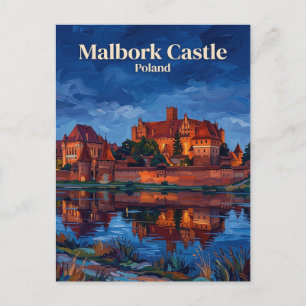 Cartão Postal Castelo de Malbork Polônia