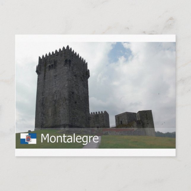 Cartão Postal Castelo de Montalegre, Portugal (Frente)