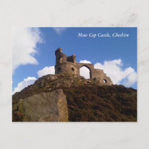 Cartão Postal Castelo de Mow Cop, Cartão-postal Cheshire
