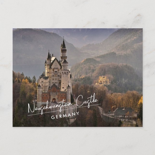 Cartão Postal Castelo de Neuschwanstein Alemanha (Frente)