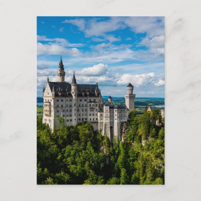 Cartão Postal Castelo de Neuschwanstein - Baviera - Alemanha (Frente)