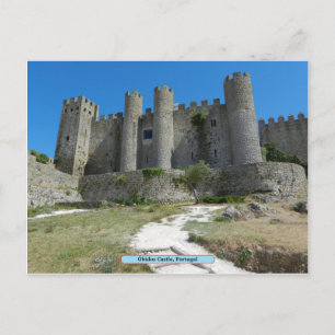 Cartão Postal Castelo de Óbidos, Portugal