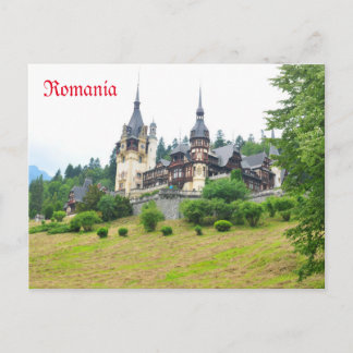 Cartão Postal Castelo de Peles em Sinaia, Romênia