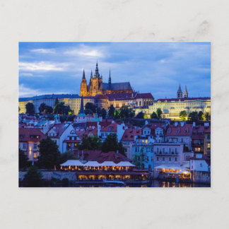 Cartão Postal Castelo de Praga ao Entardecer, Praga, Chequia