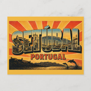 Cartão Postal Castelo de Setúbal Portugal