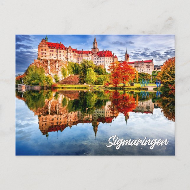 Cartão Postal Castelo de Sigmaringen, Alemanha (Frente)