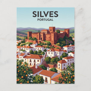 Cartão Postal Castelo de Silves Portugal
