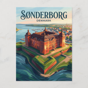 Cartão Postal Castelo de Sønderborg Dinamarca