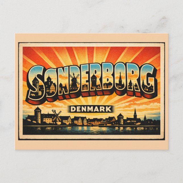 Cartão Postal Castelo de Sønderborg Dinamarca (Frente)
