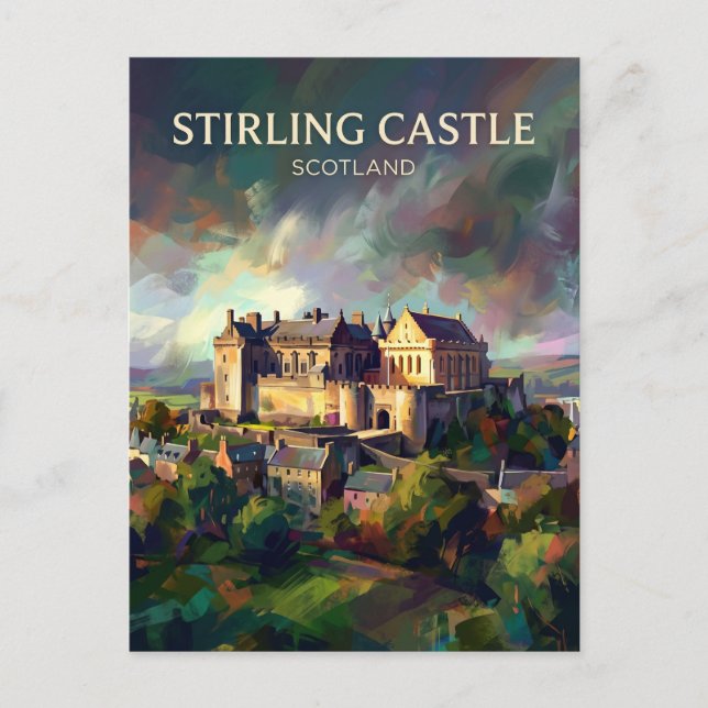 Cartão Postal Castelo de Stirling Escócia (Frente)